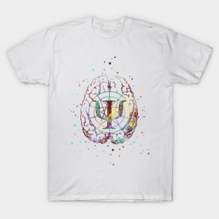 Psychology symbol and brain T-Shirt